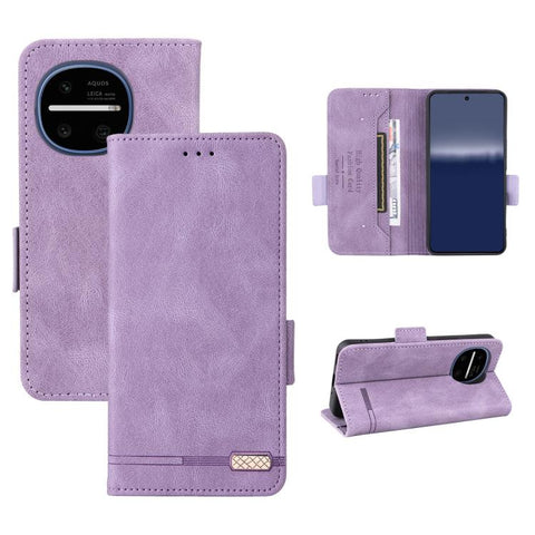 Magnetic Clasp Leather Phone Case, For Sharp Aquos wish6, For Sharp Aquos R11, For Sharp Aquos wish5, For Sharp Aquos Sense9, For Sharp Aquos R9 Pro, For Sharp Aquos Sense8, For Sharp Aquos R8, For Sharp Aquos Wish 3