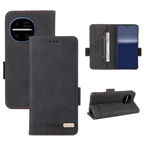 Magnetic Clasp Leather Phone Case, For Sharp Aquos wish6, For Sharp Aquos R11, For Sharp Aquos wish5, For Sharp Aquos Sense9, For Sharp Aquos R9 Pro, For Sharp Aquos Sense8, For Sharp Aquos R8, For Sharp Aquos Wish 3