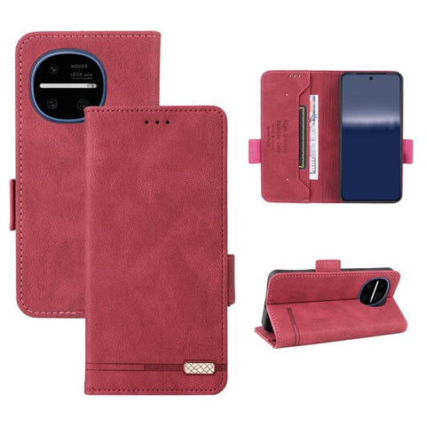 Magnetic Clasp Leather Phone Case, For Sharp Aquos wish6, For Sharp Aquos R11, For Sharp Aquos wish5, For Sharp Aquos Sense9, For Sharp Aquos R9 Pro, For Sharp Aquos Sense8, For Sharp Aquos R8, For Sharp Aquos Wish 3