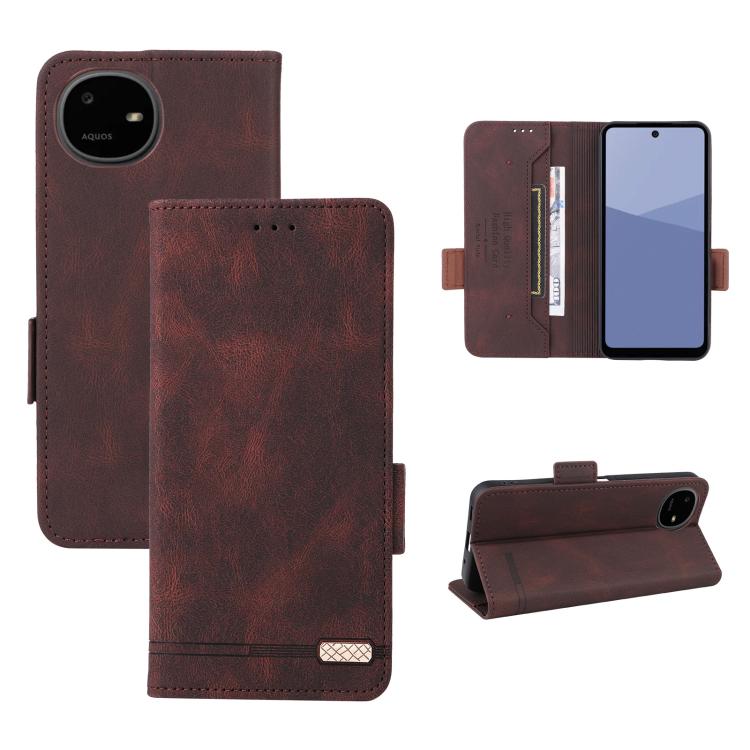 Magnetic Clasp Leather Phone Case, For Sharp Aquos wish6, For Sharp Aquos R11, For Sharp Aquos wish5, For Sharp Aquos Sense9, For Sharp Aquos R9 Pro, For Sharp Aquos Sense8, For Sharp Aquos R8, For Sharp Aquos Wish 3