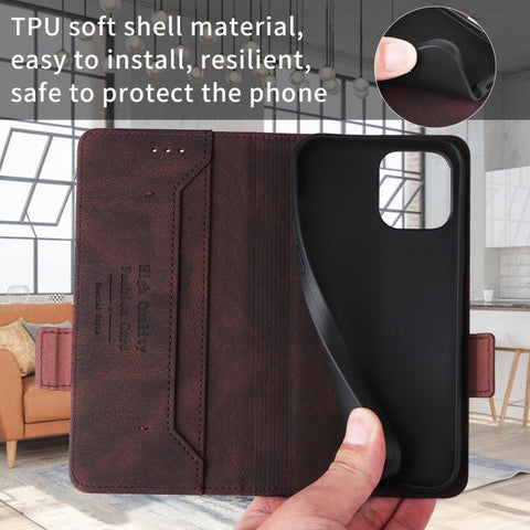 Magnetic Clasp Leather Phone Case, For Sharp Aquos wish6, For Sharp Aquos R11, For Sharp Aquos wish5, For Sharp Aquos Sense9, For Sharp Aquos R9 Pro, For Sharp Aquos Sense8, For Sharp Aquos R8, For Sharp Aquos Wish 3