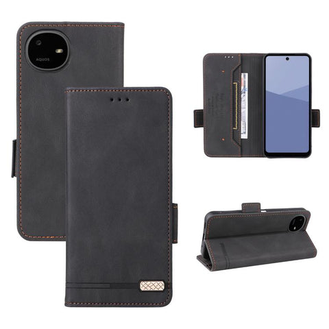 Magnetic Clasp Leather Phone Case, For Sharp Aquos wish6, For Sharp Aquos R11, For Sharp Aquos wish5, For Sharp Aquos Sense9, For Sharp Aquos R9 Pro, For Sharp Aquos Sense8, For Sharp Aquos R8, For Sharp Aquos Wish 3