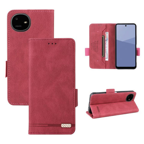 Magnetic Clasp Leather Phone Case, For Sharp Aquos wish6, For Sharp Aquos R11, For Sharp Aquos wish5, For Sharp Aquos Sense9, For Sharp Aquos R9 Pro, For Sharp Aquos Sense8, For Sharp Aquos R8, For Sharp Aquos Wish 3