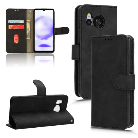 Skin Feel Magnetic Flip Leather Phone Case, For Sharp Aquos wish6, For Sharp Aquos R11, For Sharp Aquos R10, For Sharp Aquos wish5, For Sharp Aquos Sense9, For Sharp Aquos R9, For Sharp Aquos Sense8, For Sharp Aquos Wish 3