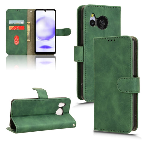 Skin Feel Magnetic Flip Leather Phone Case, For Sharp Aquos wish6, For Sharp Aquos R11, For Sharp Aquos R10, For Sharp Aquos wish5, For Sharp Aquos Sense9, For Sharp Aquos R9, For Sharp Aquos Sense8, For Sharp Aquos Wish 3