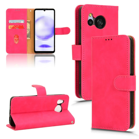 Skin Feel Magnetic Flip Leather Phone Case, For Sharp Aquos wish6, For Sharp Aquos R11, For Sharp Aquos R10, For Sharp Aquos wish5, For Sharp Aquos Sense9, For Sharp Aquos R9, For Sharp Aquos Sense8, For Sharp Aquos Wish 3