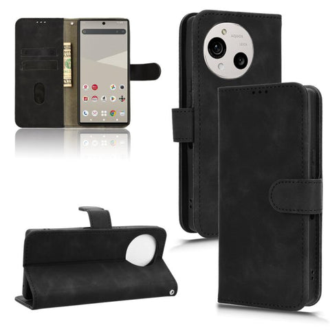 Skin Feel Magnetic Flip Leather Phone Case, For Sharp Aquos wish6, For Sharp Aquos R11, For Sharp Aquos R10, For Sharp Aquos wish5, For Sharp Aquos Sense9, For Sharp Aquos R9, For Sharp Aquos Sense8, For Sharp Aquos Wish 3