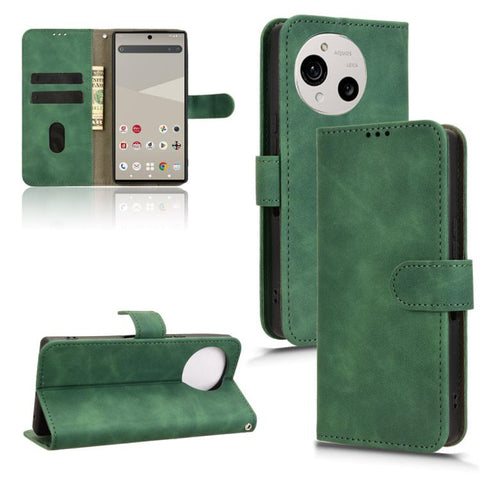 Skin Feel Magnetic Flip Leather Phone Case, For Sharp Aquos wish6, For Sharp Aquos R11, For Sharp Aquos R10, For Sharp Aquos wish5, For Sharp Aquos Sense9, For Sharp Aquos R9, For Sharp Aquos Sense8, For Sharp Aquos Wish 3