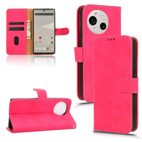 Skin Feel Magnetic Flip Leather Phone Case, For Sharp Aquos wish6, For Sharp Aquos R11, For Sharp Aquos R10, For Sharp Aquos wish5, For Sharp Aquos Sense9, For Sharp Aquos R9, For Sharp Aquos Sense8, For Sharp Aquos Wish 3