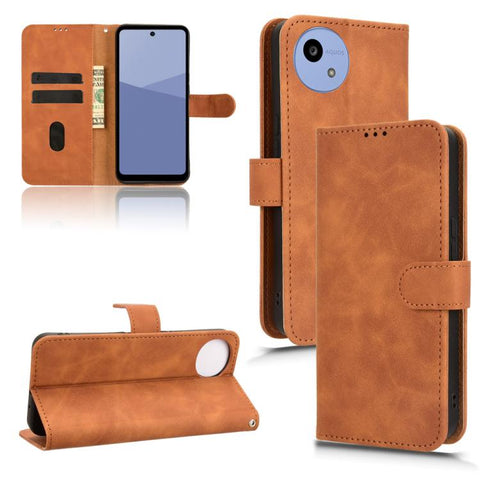 Skin Feel Magnetic Flip Leather Phone Case, For Sharp Aquos wish6, For Sharp Aquos R11, For Sharp Aquos R10, For Sharp Aquos wish5, For Sharp Aquos Sense9, For Sharp Aquos R9, For Sharp Aquos Sense8, For Sharp Aquos Wish 3