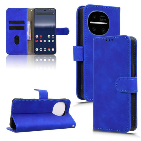 Skin Feel Magnetic Flip Leather Phone Case, For Sharp Aquos wish6, For Sharp Aquos R11, For Sharp Aquos R10, For Sharp Aquos wish5, For Sharp Aquos Sense9, For Sharp Aquos R9, For Sharp Aquos Sense8, For Sharp Aquos Wish 3