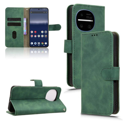 Skin Feel Magnetic Flip Leather Phone Case, For Sharp Aquos wish6, For Sharp Aquos R11, For Sharp Aquos R10, For Sharp Aquos wish5, For Sharp Aquos Sense9, For Sharp Aquos R9, For Sharp Aquos Sense8, For Sharp Aquos Wish 3