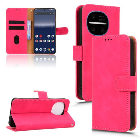 Skin Feel Magnetic Flip Leather Phone Case, For Sharp Aquos wish6, For Sharp Aquos R11, For Sharp Aquos R10, For Sharp Aquos wish5, For Sharp Aquos Sense9, For Sharp Aquos R9, For Sharp Aquos Sense8, For Sharp Aquos Wish 3