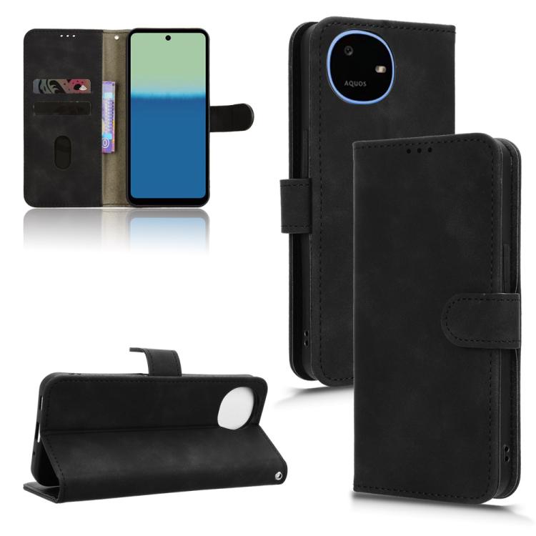 Skin Feel Magnetic Flip Leather Phone Case, For Sharp Aquos wish6, For Sharp Aquos R11, For Sharp Aquos R10, For Sharp Aquos wish5, For Sharp Aquos Sense9, For Sharp Aquos R9, For Sharp Aquos Sense8, For Sharp Aquos Wish 3