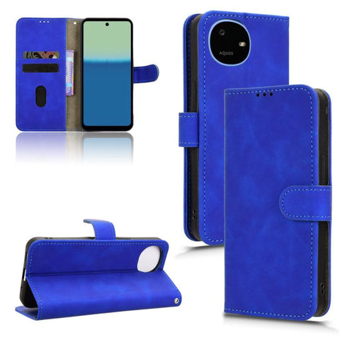 Skin Feel Magnetic Flip Leather Phone Case, For Sharp Aquos wish6, For Sharp Aquos R11, For Sharp Aquos R10, For Sharp Aquos wish5, For Sharp Aquos Sense9, For Sharp Aquos R9, For Sharp Aquos Sense8, For Sharp Aquos Wish 3