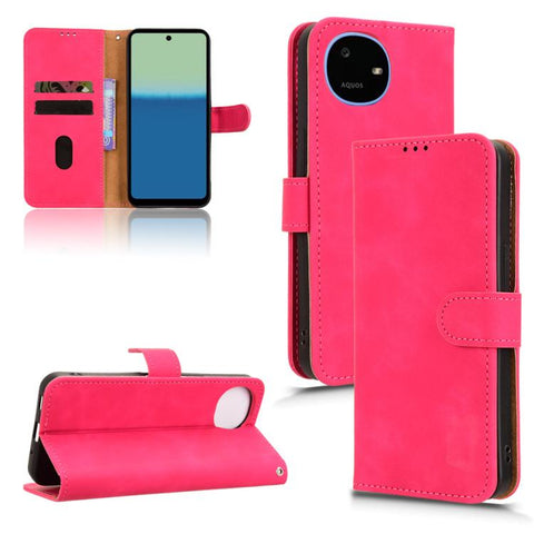 Skin Feel Magnetic Flip Leather Phone Case, For Sharp Aquos wish6, For Sharp Aquos R11, For Sharp Aquos R10, For Sharp Aquos wish5, For Sharp Aquos Sense9, For Sharp Aquos R9, For Sharp Aquos Sense8, For Sharp Aquos Wish 3