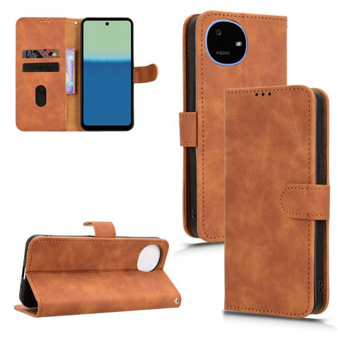 Skin Feel Magnetic Flip Leather Phone Case, For Sharp Aquos wish6, For Sharp Aquos R11, For Sharp Aquos R10, For Sharp Aquos wish5, For Sharp Aquos Sense9, For Sharp Aquos R9, For Sharp Aquos Sense8, For Sharp Aquos Wish 3
