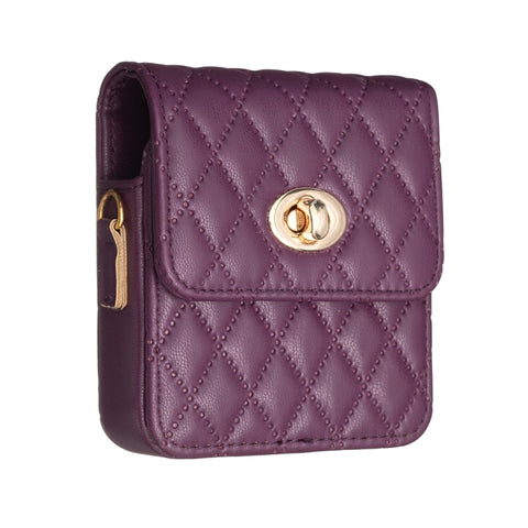 BFB03 Diamond Lattice Magnetic Leather Phone Case, For OPPO Find N2 Flip