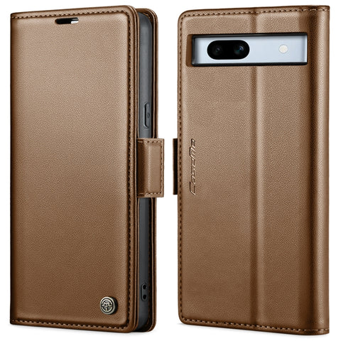 CaseMe 023 Butterfly Buckle Litchi Texture RFID Anti-theft Leather Phone Case, For Google Pixel 10 Pro XL / 9 Pro XL, For Google Pixel 10 / 10 Pro / 9, For Google Pixel 8a, For Google Pixel 8 Pro, For Google Pixel 8, For Google Pixel 7a