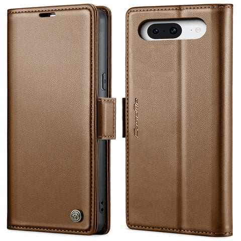 CaseMe 023 Butterfly Buckle Litchi Texture RFID Anti-theft Leather Phone Case, For Google Pixel 10 Pro XL / 9 Pro XL, For Google Pixel 10 / 10 Pro / 9, For Google Pixel 8a, For Google Pixel 8 Pro, For Google Pixel 8, For Google Pixel 7a