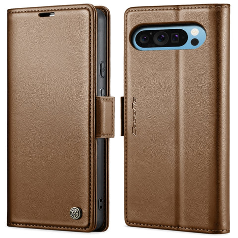 CaseMe 023 Butterfly Buckle Litchi Texture RFID Anti-theft Leather Phone Case, For Google Pixel 10 Pro XL / 9 Pro XL, For Google Pixel 10 / 10 Pro / 9, For Google Pixel 8a, For Google Pixel 8 Pro, For Google Pixel 8, For Google Pixel 7a