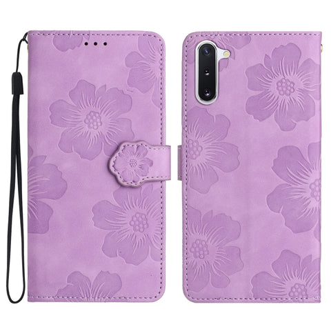 Flower Embossing Pattern Leather Phone Case, For Samsung Galaxy Note10, For Samsung Galaxy Note10+