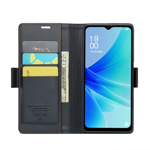 CaseMe 023 Butterfly Buckle Litchi Texture RFID Anti-theft Leather Phone Case, For OPPO A57 4G Global/A57s 4G Global, For OPPO Reno10 5G Global／Reno10 Pro Global, For OPPO Reno8 T 4G, For OPPO A77 4G Global / A57e 4G, For OPPO A78 4G, For OPPO A77s    ...