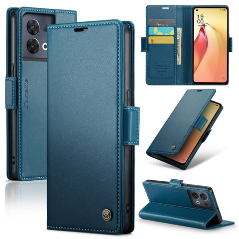 CaseMe 023 Butterfly Buckle Litchi Texture RFID Anti-theft Leather Phone Case, For OPPO A57 4G Global/A57s 4G Global, For OPPO Reno10 5G Global／Reno10 Pro Global, For OPPO Reno8 T 4G, For OPPO A77 4G Global / A57e 4G, For OPPO A78 4G, For OPPO A77s    ...