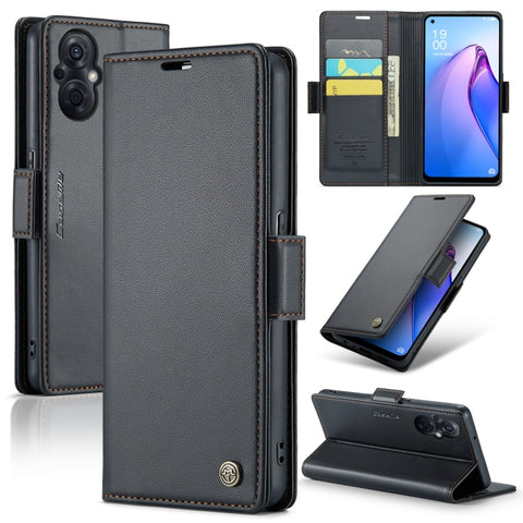 CaseMe 023 Butterfly Buckle Litchi Texture RFID Anti-theft Leather Phone Case, For OPPO A57 4G Global/A57s 4G Global, For OPPO Reno10 5G Global／Reno10 Pro Global, For OPPO Reno8 T 4G, For OPPO A77 4G Global / A57e 4G, For OPPO A78 4G, For OPPO A77s    ...