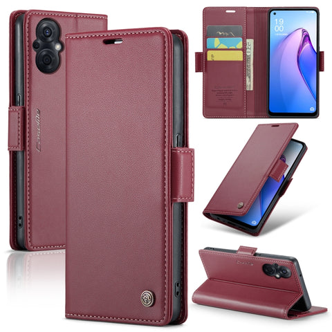 CaseMe 023 Butterfly Buckle Litchi Texture RFID Anti-theft Leather Phone Case, For OPPO A57 4G Global/A57s 4G Global, For OPPO Reno10 5G Global／Reno10 Pro Global, For OPPO Reno8 T 4G, For OPPO A77 4G Global / A57e 4G, For OPPO A78 4G, For OPPO A77s    ...