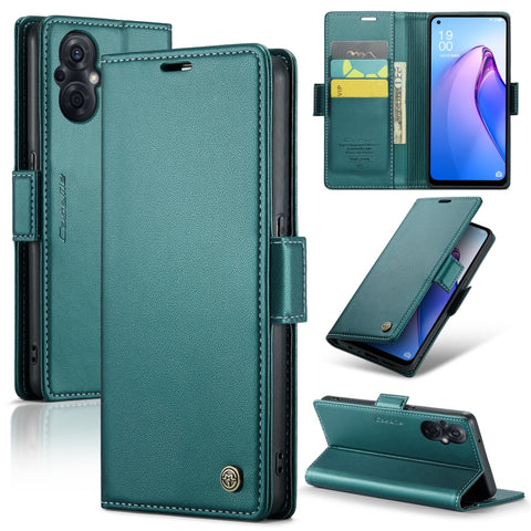 CaseMe 023 Butterfly Buckle Litchi Texture RFID Anti-theft Leather Phone Case, For OPPO A57 4G Global/A57s 4G Global, For OPPO Reno10 5G Global／Reno10 Pro Global, For OPPO Reno8 T 4G, For OPPO A77 4G Global / A57e 4G, For OPPO A78 4G, For OPPO A77s    ...