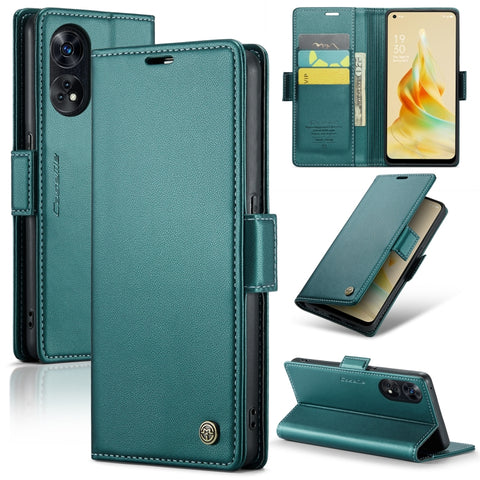 CaseMe 023 Butterfly Buckle Litchi Texture RFID Anti-theft Leather Phone Case, For OPPO A57 4G Global/A57s 4G Global, For OPPO Reno10 5G Global／Reno10 Pro Global, For OPPO Reno8 T 4G, For OPPO A77 4G Global / A57e 4G, For OPPO A78 4G, For OPPO A77s    ...