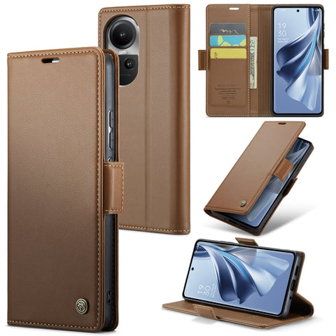 CaseMe 023 Butterfly Buckle Litchi Texture RFID Anti-theft Leather Phone Case, For OPPO A57 4G Global/A57s 4G Global, For OPPO Reno10 5G Global／Reno10 Pro Global, For OPPO Reno8 T 4G, For OPPO A77 4G Global / A57e 4G, For OPPO A78 4G, For OPPO A77s    ...
