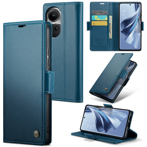 CaseMe 023 Butterfly Buckle Litchi Texture RFID Anti-theft Leather Phone Case, For OPPO A57 4G Global/A57s 4G Global, For OPPO Reno10 5G Global／Reno10 Pro Global, For OPPO Reno8 T 4G, For OPPO A77 4G Global / A57e 4G, For OPPO A78 4G, For OPPO A77s    ...