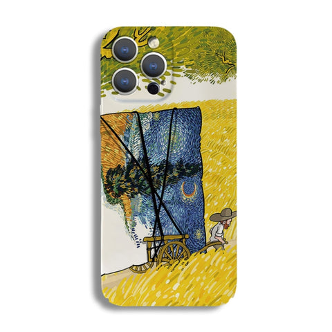 Precise Hole Oil Painting Pattern PC Phone Case, For iPhone 12 Pro, For iPhone 12 mini, For iPhone 11 Pro Max, For iPhone 11, For iPhone 11 Pro