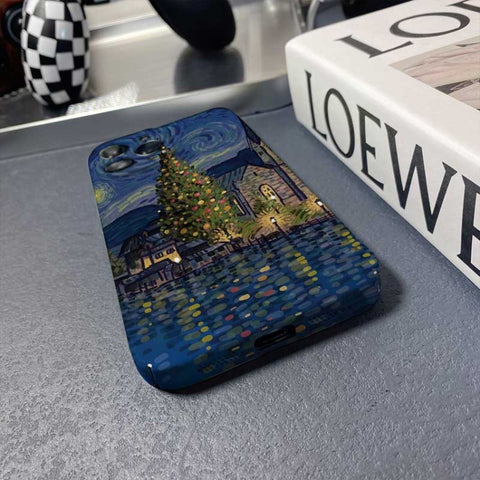 Precise Hole Oil Painting Pattern PC Phone Case, For iPhone 12 Pro, For iPhone 12 mini, For iPhone 11 Pro Max, For iPhone 11, For iPhone 11 Pro