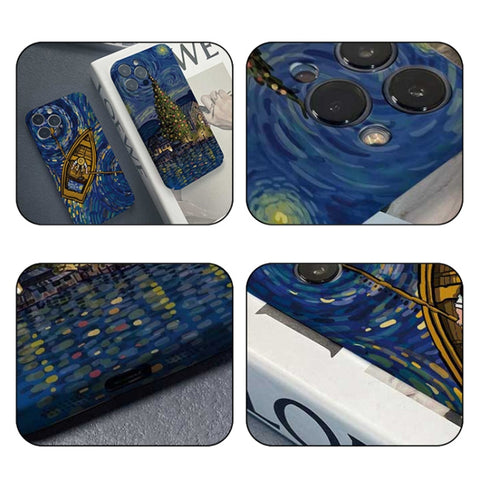 Precise Hole Oil Painting Pattern PC Phone Case, For iPhone 12 Pro, For iPhone 12 mini, For iPhone 11 Pro Max, For iPhone 11, For iPhone 11 Pro
