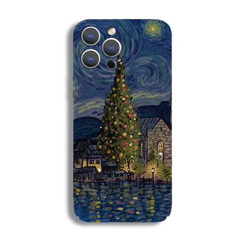 Precise Hole Oil Painting Pattern PC Phone Case, For iPhone 12 Pro, For iPhone 12 mini, For iPhone 11 Pro Max, For iPhone 11, For iPhone 11 Pro