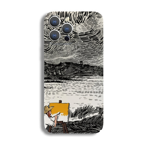 Precise Hole Oil Painting Pattern PC Phone Case, For iPhone 12 Pro, For iPhone 12 mini, For iPhone 11 Pro Max, For iPhone 11, For iPhone 11 Pro