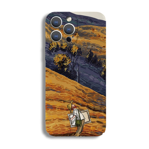 Precise Hole Oil Painting Pattern PC Phone Case, For iPhone 12 Pro, For iPhone 12 mini, For iPhone 11 Pro Max, For iPhone 11, For iPhone 11 Pro