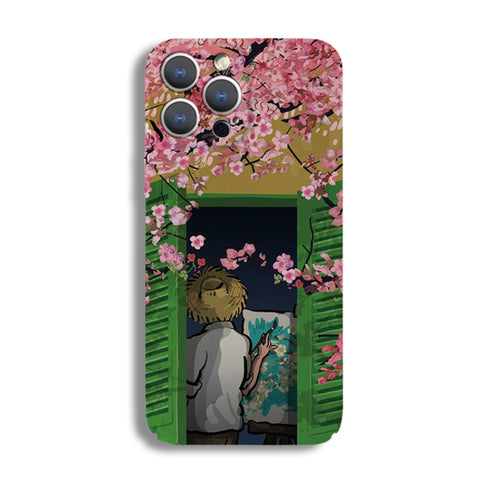 Precise Hole Oil Painting Pattern PC Phone Case, For iPhone 12 Pro, For iPhone 12 mini, For iPhone 11 Pro Max, For iPhone 11, For iPhone 11 Pro