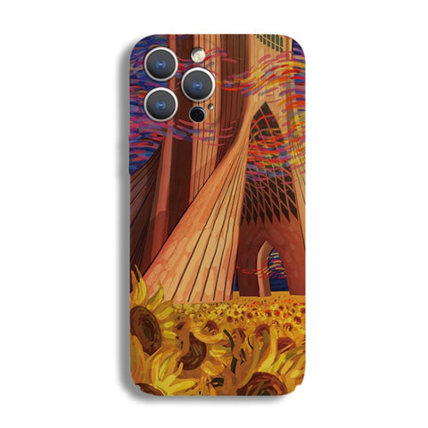 Precise Hole Oil Painting Pattern PC Phone Case, For iPhone 12 Pro, For iPhone 12 mini, For iPhone 11 Pro Max, For iPhone 11, For iPhone 11 Pro
