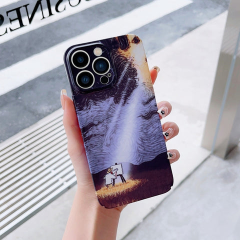 Precise Hole Oil Painting Pattern PC Phone Case, For iPhone XS Max, For iPhone XR