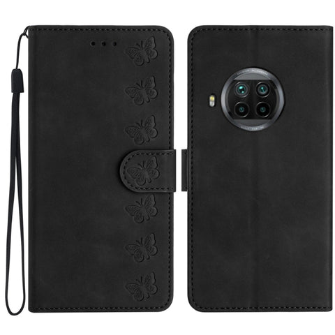 Seven Butterflies Embossed Leather Phone Case, For Xiaomi Redmi Note 9 5G / Note 9T, For Xiaomi Mi 10T Lite, For Xiaomi Mi 10T / 10T Pro, For Xiaomi Redmi 9A, For Xiaomi Redmi 9, For Xiaomi Redmi 9C, For Xiaomi Redmi Note 8T