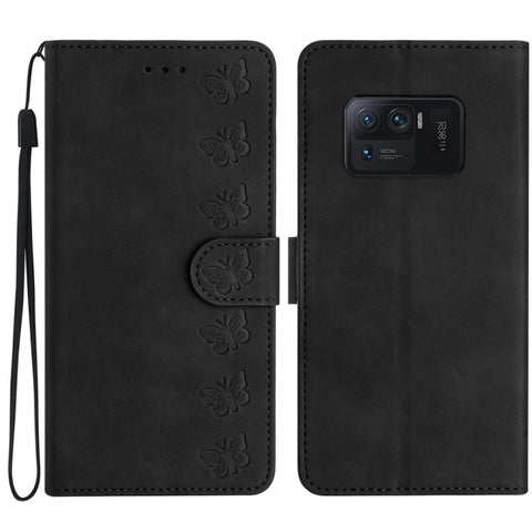 Seven Butterflies Embossed Leather Phone Case, For Xiaomi 11T / 11T Pro, For Xiaomi Redmi 10, For Xiaomi Mi 11 Ultra, For Xiaomi Mi 11 Pro, For Xiaomi Redmi Note 10 5G, For Xiaomi Redmi Note 10 4G, For Xiaomi Redmi Note 10 Pro, For Xiaomi Redmi K40