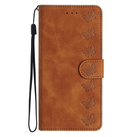 Seven Butterflies Embossed Leather Phone Case, For Xiaomi 11T / 11T Pro, For Xiaomi Redmi 10, For Xiaomi Mi 11 Ultra, For Xiaomi Mi 11 Pro, For Xiaomi Redmi Note 10 5G, For Xiaomi Redmi Note 10 4G, For Xiaomi Redmi Note 10 Pro, For Xiaomi Redmi K40