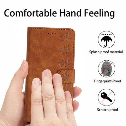 Seven Butterflies Embossed Leather Phone Case, For Xiaomi 11T / 11T Pro, For Xiaomi Redmi 10, For Xiaomi Mi 11 Ultra, For Xiaomi Mi 11 Pro, For Xiaomi Redmi Note 10 5G, For Xiaomi Redmi Note 10 4G, For Xiaomi Redmi Note 10 Pro, For Xiaomi Redmi K40