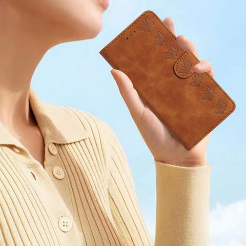 Seven Butterflies Embossed Leather Phone Case, For Xiaomi 11T / 11T Pro, For Xiaomi Redmi 10, For Xiaomi Mi 11 Ultra, For Xiaomi Mi 11 Pro, For Xiaomi Redmi Note 10 5G, For Xiaomi Redmi Note 10 4G, For Xiaomi Redmi Note 10 Pro, For Xiaomi Redmi K40