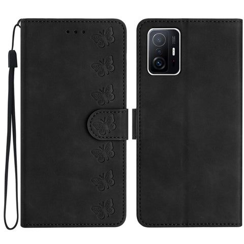 Seven Butterflies Embossed Leather Phone Case, For Xiaomi 11T / 11T Pro, For Xiaomi Redmi 10, For Xiaomi Mi 11 Ultra, For Xiaomi Mi 11 Pro, For Xiaomi Redmi Note 10 5G, For Xiaomi Redmi Note 10 4G, For Xiaomi Redmi Note 10 Pro, For Xiaomi Redmi K40