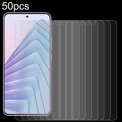 50pcs 0.26mm 9H 2.5D Tempered Glass Film, For Redmi A7 4G 171.8mm, For Redmi 17C 4G, For Xiaomi Poco C81x 4G, For Xiaomi Poco M8s 5G, For Xiaomi Poco C81 Pro 4G, For Redmi A7 Pro 171mm / Poco C85x 5G, For Redmi R70 5G / R70m 5G, For Xiaomi Poco C85x 5G...